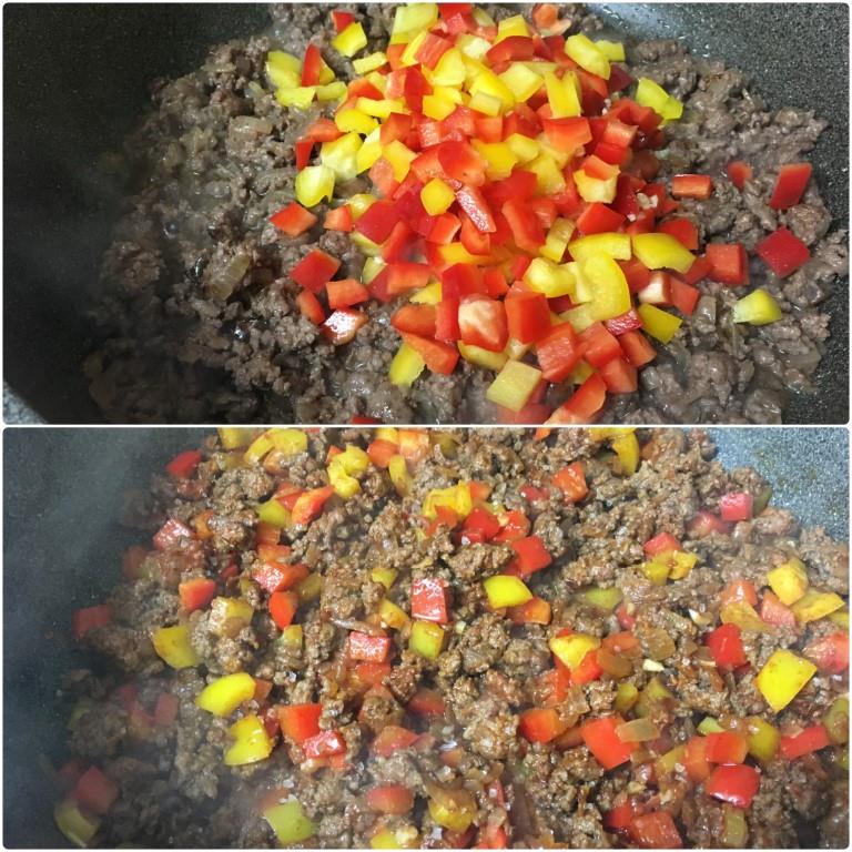 Пиде с мясом и овощами