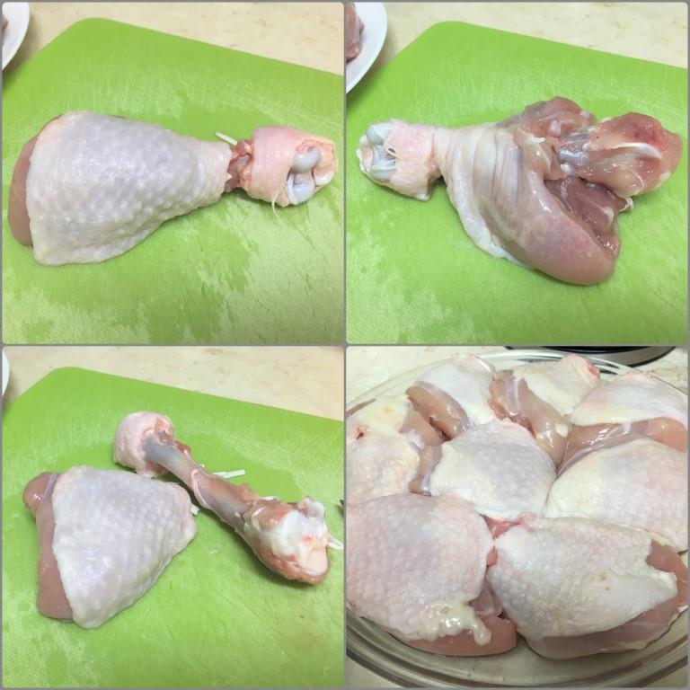 Куриные ножки, фаршированные грибами