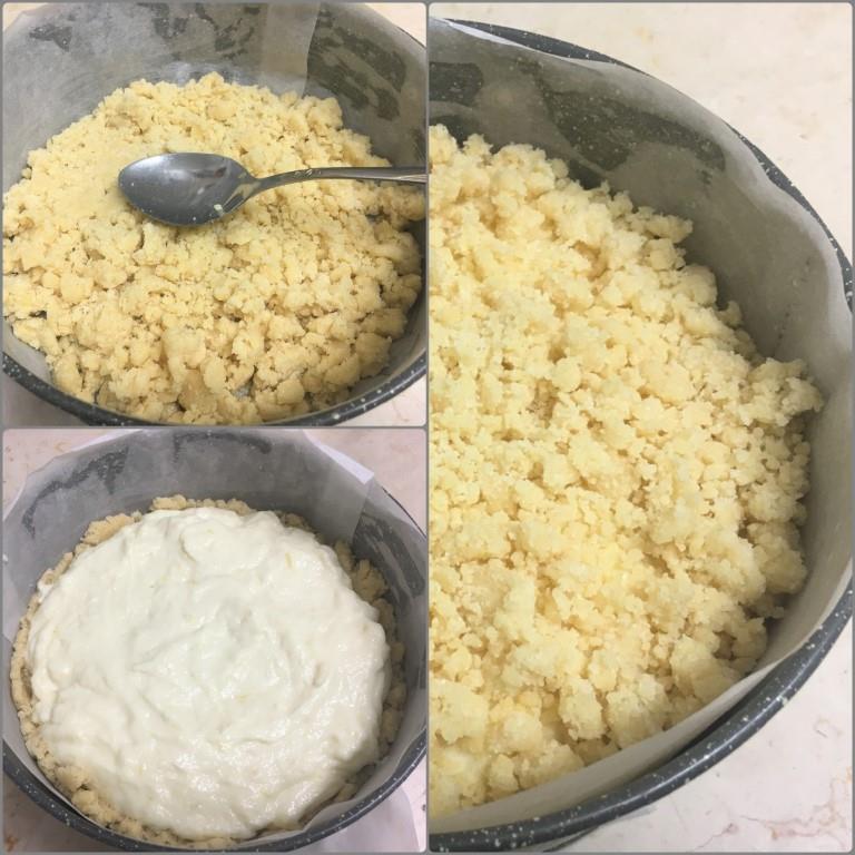 Насыпной пирог с кремом патисьер (Sbriciolata alla crema pasticcera)