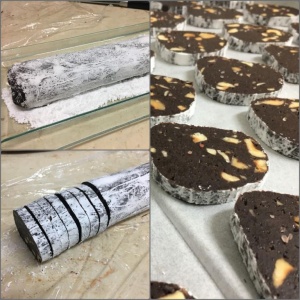 Шоколадное печенье с фундуком и солью