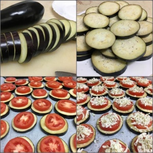Баклажаны, запеченные с помидорами и сыром