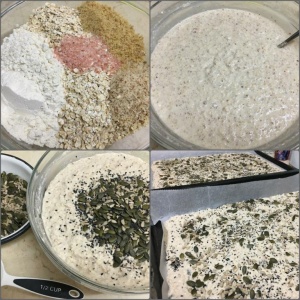 Крекеры из спельты и орехов с семечками
