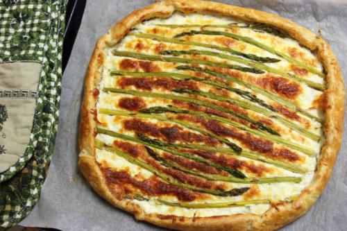 Галета со спаржей и сливочно-сырной начинкой