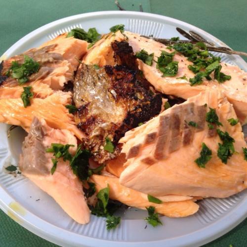 Запеченный лосось