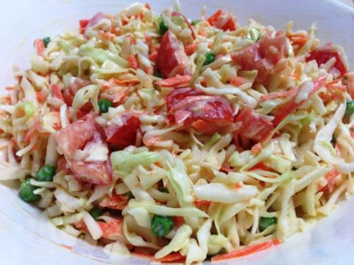 Простой салат из капусты