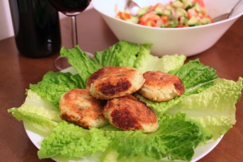 Картофельные крокеты с лососем