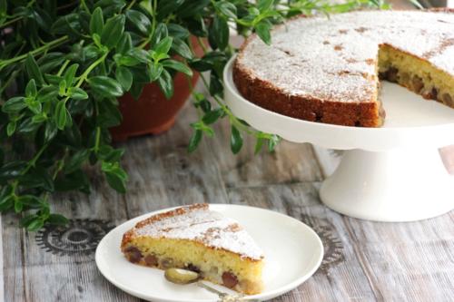 Пирог с виноградом