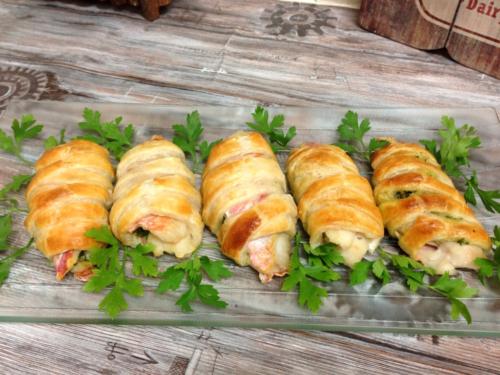 Барабулька с ароматной начинкой в тесте