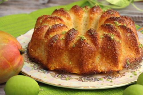 Кекс с манго и лаймом