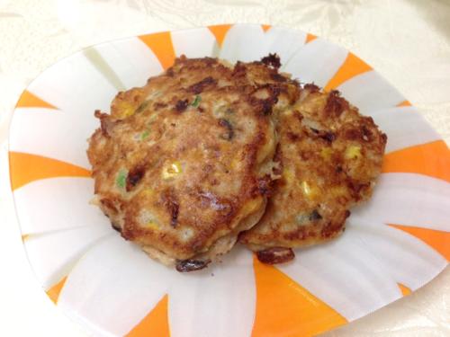 Несладкие панкейки с кукурузой