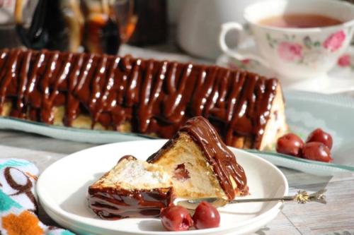 Творожный домик из печенья и творога