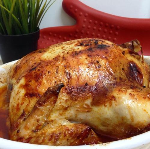 Курица фаршированная киноа, клюквой и орехами кешью