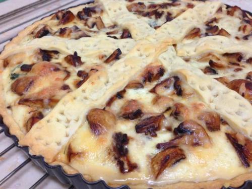 Пирог с курицей и грибами