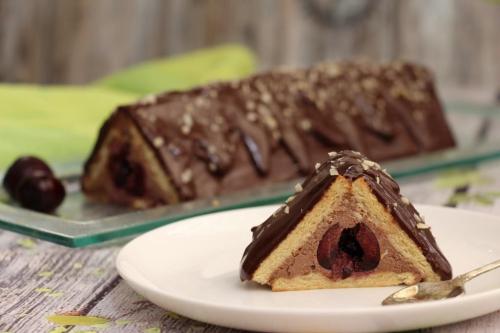 Творожный домик с шоколадным кремом