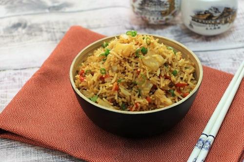 Рис с ананасом и болгарским перцем