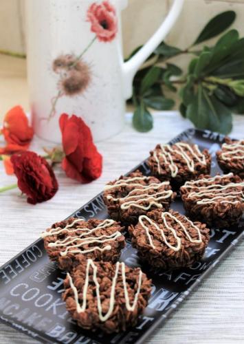 Десерт из воздушного риса с шоколадом